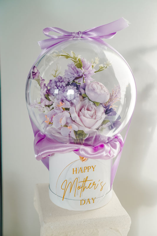 Acrylic Flower Bubble Arrangement