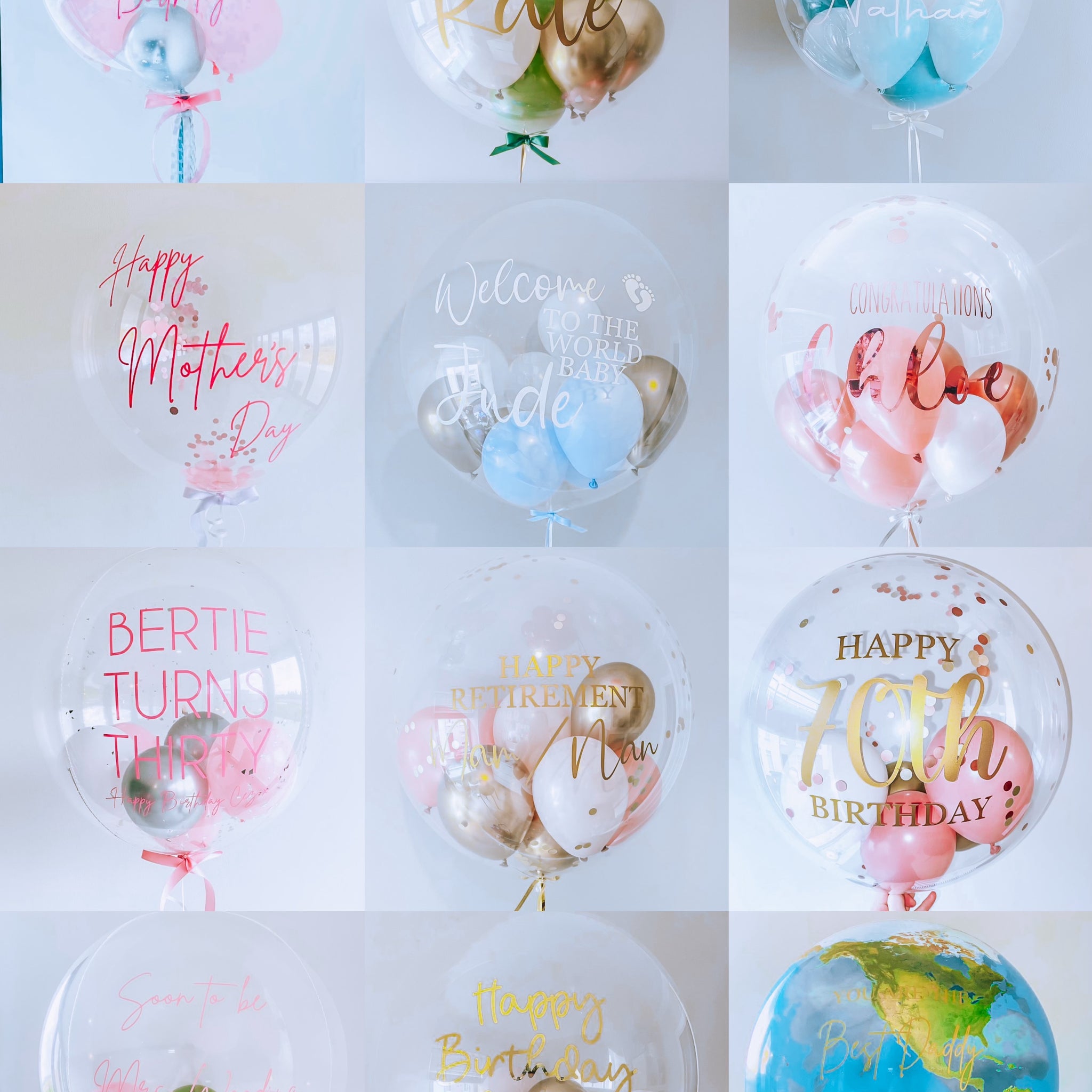 Personalized Bubble Balloons