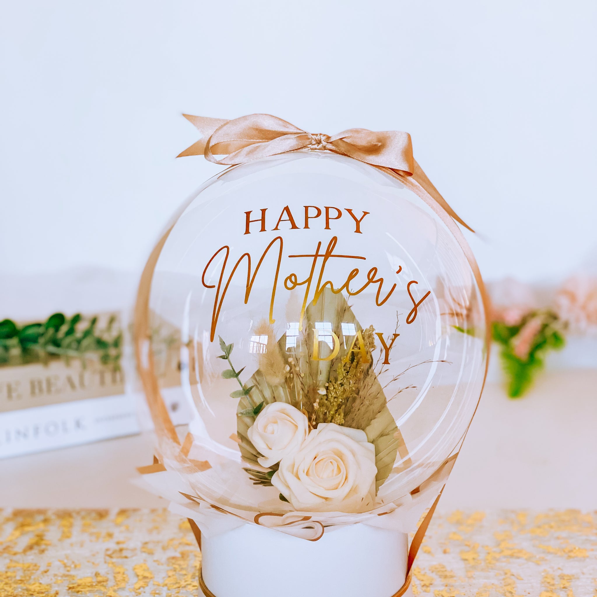 Boho Flower Balloon Arrangement