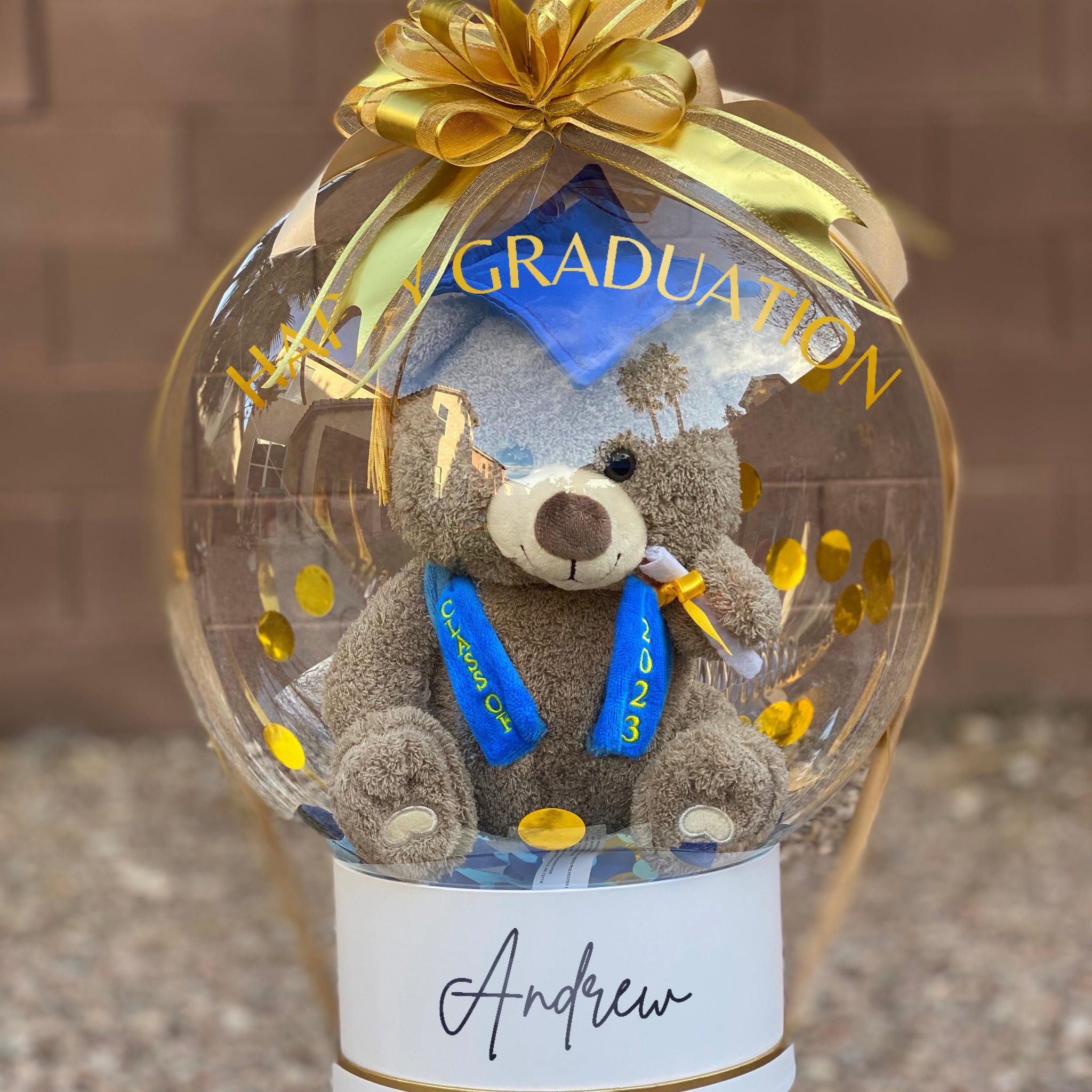 Graduation Bear Balloon